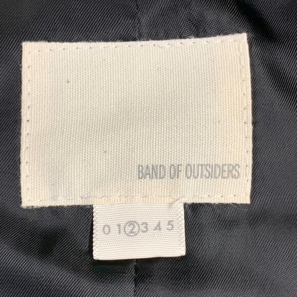 BAND OF OUTSIDERS Size 34 Black Wool Mohair Twill Shawl Vest - Picture 5 of 7